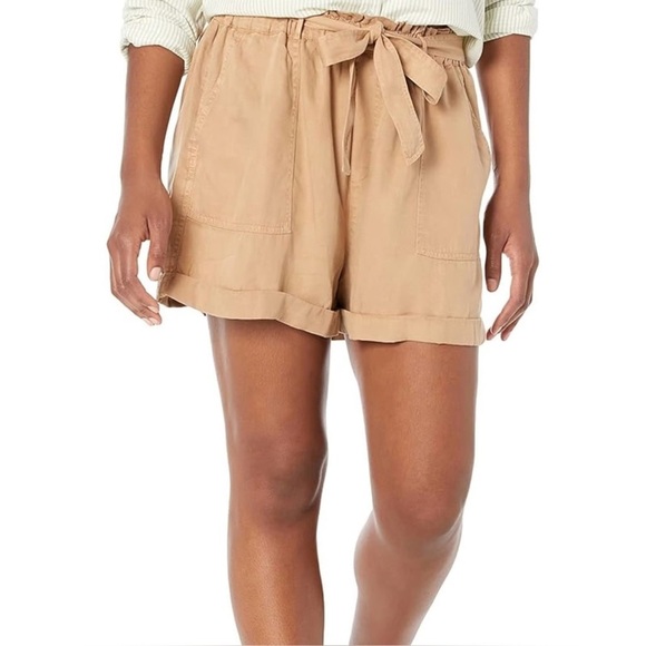 ✨Lucky Brand PaperBag Brown Shorts Size S - Picture 1 of 9